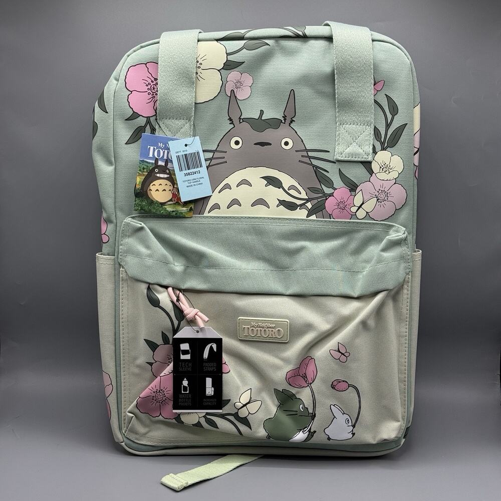 Studio Ghibli My Neighbor Totoro Floral Backpack NEW